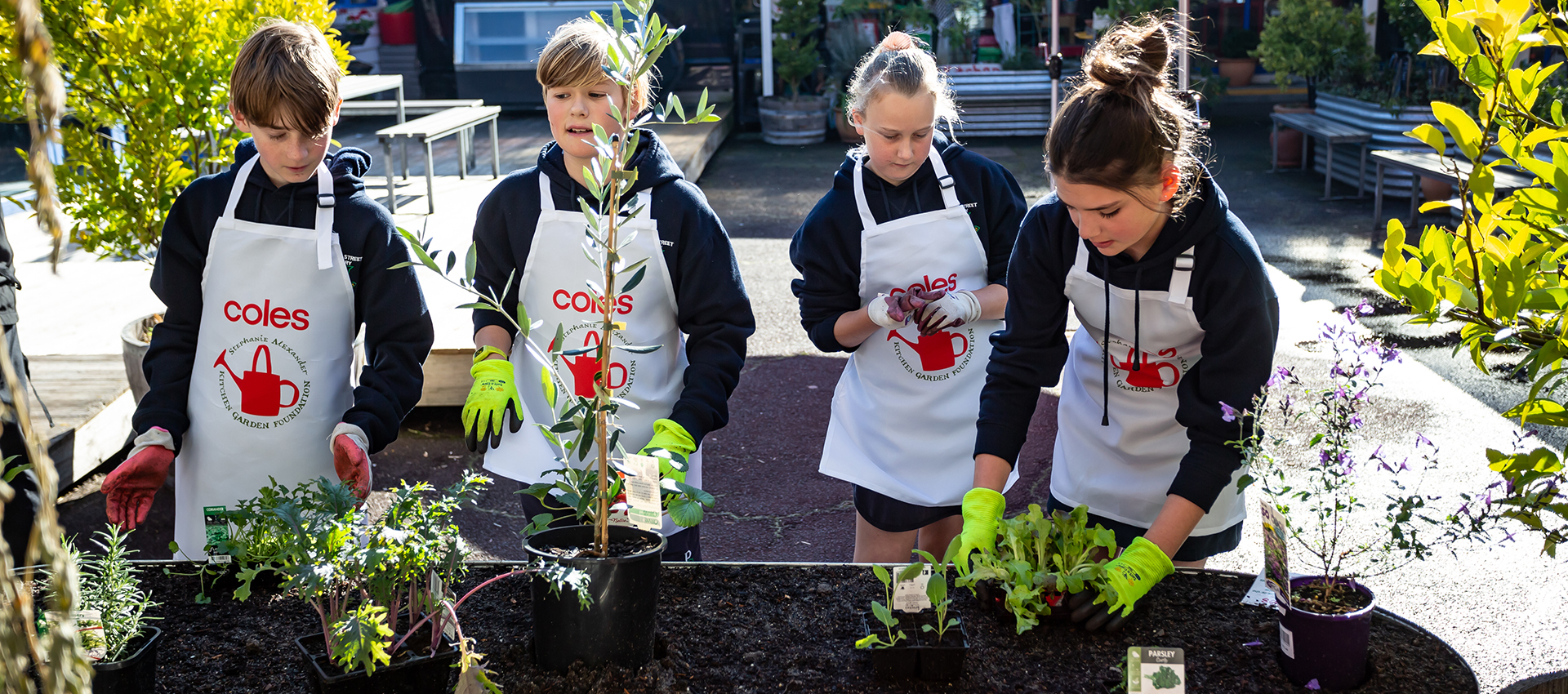 Kitchen Garden Foundation and Coles 