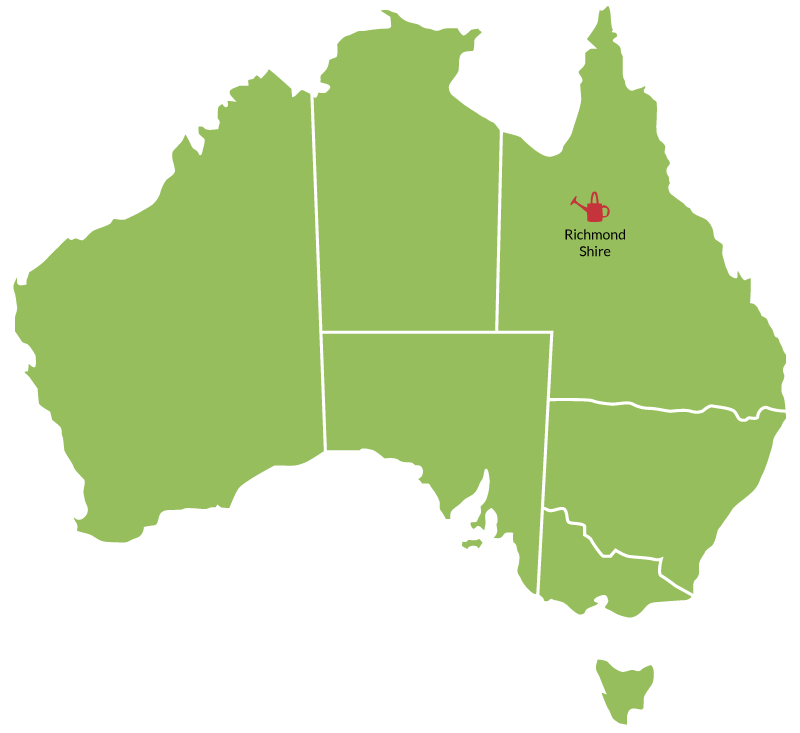 Richmond Shire location map