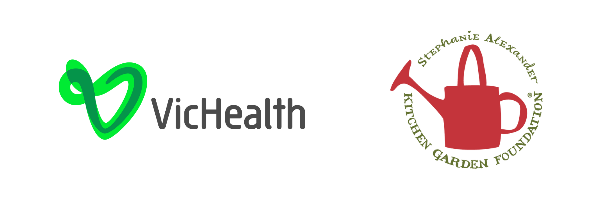 VicHealth logo and SAKGF logo